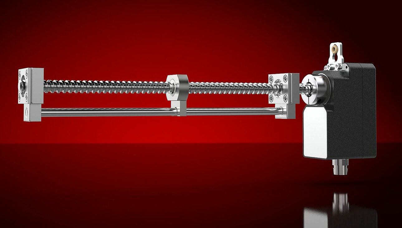 Stellantrieb mit Spindelblock